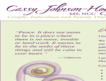 Tablet Screenshot of cassyjohnsonhodge.com